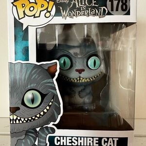 Funko Pop Cheshire Cat Figure - Gray and Blue